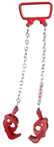 Paranchi Sollevatore per fusti di petrolio in ferro da 0,5-1 tonnellata, morsetto per secchio di plastica, barile, serbatoio di petrolio, imbracatura a catena G80 Paranco a Catena(19020025 0.5T)