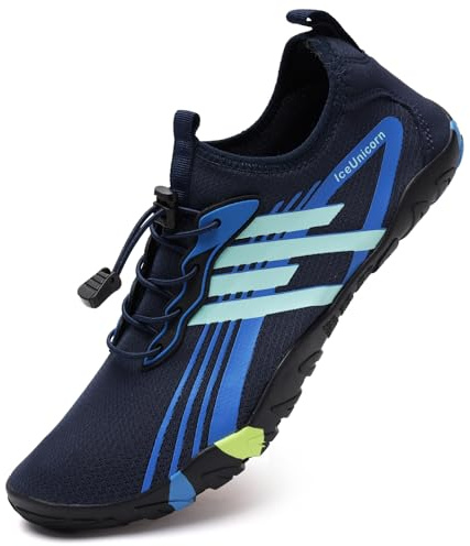Beach Swim Water Shoes Mens Womens Unisex Barefoot Swimming Shoes Quick Dry Summer(D Nary, 8UK)