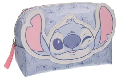 CERDÁ Life'S Little Moments, Neceser Stitch Niña, Bolsa de Aseo Niña, Estuche de Lilo y Stitch Disney con Cremallera, Ideal para Organizar Productos de Aseo o Tus Pequeñas Cosas, 100% PU, 17X10X7Cm