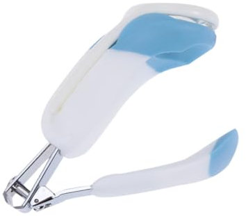Abaodam Babynagelknipser mit Lupe Ergonomischer Griff für Sichere Nagelpflege Ab Geburt Nageltrimmer für Junge Mädchen Blau