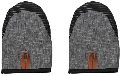 Juego de 2 Guantes de Cocina Profesionales + Horno | Silicona Antideslizante con Rayas | 250°C Resistentes al Calor | Reutilizables y Lavables