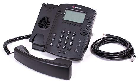 Polycom 2200-46135-025 VoIP VVX300 Desk Phone - Black(Certified Refurbished)