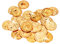 Relaxdays 10022524 Goldtaler Piraten, Piratenschatz aus 288 Münzen, Plastik Spielgeld für Kindergeburtstage & Fasching, PP, gold