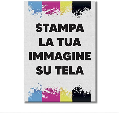 LABORATORIO 102 Quadro personalizzato con foto (100x70cm) - Foto su tela personalizzata Idea regalo - Stampa su Tela Quadri Canvas - Massima Qualità di Stampa - Quadro Moderno Pronto da appendere