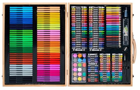 Liderpapel Astuccio per pittura Valigetta Legno 245 pezzi 49 x 36,6 x 4,5 CM