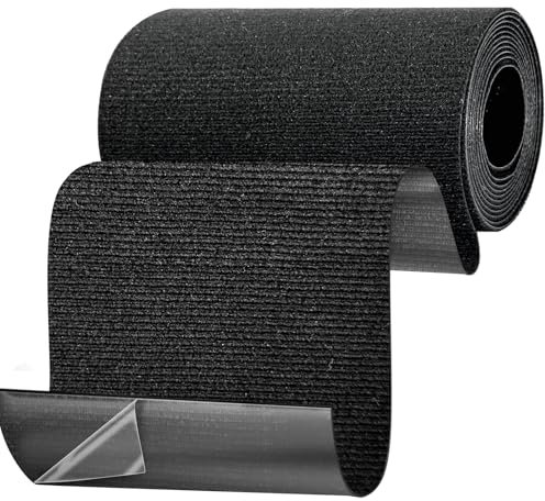 Birllaid Gewebe-Reparaturband für Segeltuch, Markise, Flicken für Möbel, Daunenjacke, Risse oder Löcher in Stoff, Zelt, Segel und Bootsverkleidung, strapazierfähig, wasserdicht und waschbar, schwarz