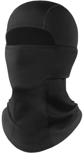 Fuinloth Ski Mask Balaclava Pro, Cold Weather Windproof Thermal Shiesty Motorcycle for Men/Women Black