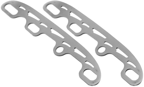 MAGICLULU Lames de Rechange pour Patins à roulettes Hockey sur Glace, Acier Inoxydable, Taille Petite 253 Mm, 1 Paire, Fournitures de Patinage pour Performance et Durabilité