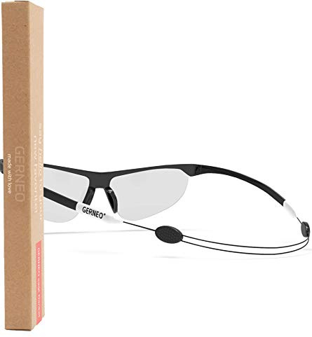 GERNEO® – säkert grepp – justerbart sportglasögonband – glasögonband och glasögonsnöre för sport vattentätt glasögonband män och kvinnor – tillförlitligt grepp – glasögonband barn