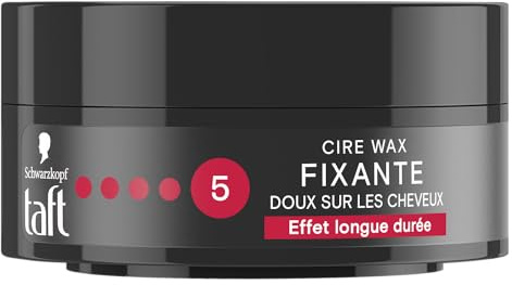 Taft, Schwarzkopf, Cire Fixante, Fini Naturel, Fixation Tres Forte, Tenue 48h, Sans Effet Collant, Enrichie Provitamine B5, Coiffage Cheveux Secs, 75ml