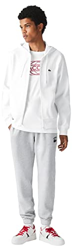 Lacoste Herren Sh9626 Sweatshirt, weiß, L