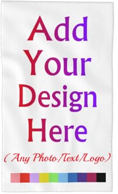 Benutzerdefiniertes Handtuch, personalisiertes Gesichtshandtuch, fügen Sie Ihren Bildtext, Logo, Namen hinzu, weicher Mikrofaser-Waschlappen für Zuhause, Badezimmer, Outdoor, Sport, Fitnessstudio