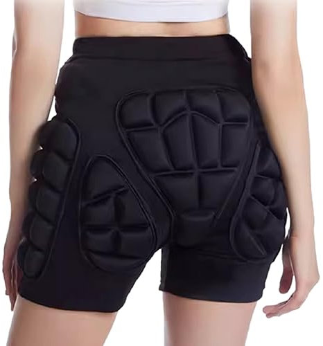 AMZLORD Pantalones cortos acolchados protectores 3D Transpirable Invierno Snowboard Butt Pad Guard Patinaje Protector de cadera Esquí Patinaje sobre hielo Equipo de snowboard unisex