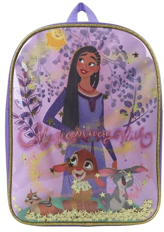 Disney Wish Tasche | Wish Kinderrucksack Mädchen | Mädchen Rucksack | Lila