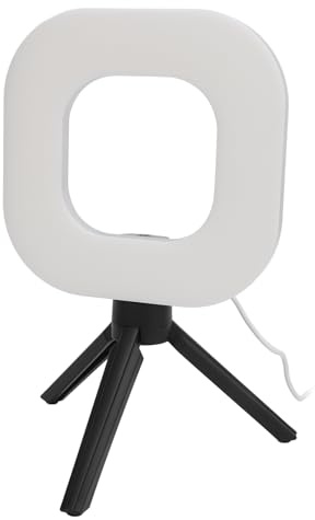 USB-Videoleuchte, LED-Clip-On-Laptop-Lampe mit Stativ, 10 Helligkeitsstufen, 5 Farben, 1500 Lm, 72 LEDs, Tragbares -LED-Selfie-Licht, Ringlicht für Webcam-Live-Streaming, Make-up