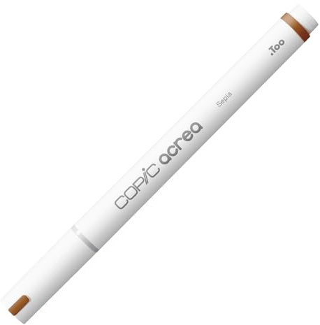 COPIC acrea 004 Sepia Paint Marker with Water and Pigment-Based Ink, Line Width 0.8-1.2 mm