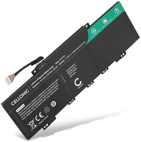 CELLONIC Battery Compatible with HP Pavilion x360 14-EK, 14-DY, Aero 13, PC03, PC03XL, PC03043XL 3400mAh 11.55V