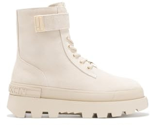 D.Franklin Damenstiefel Mittelhöhe All Track Riemen Beige - Damenstiefel - Freizeitmode - Größe (38) - Modell all track