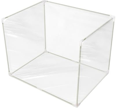 FewNvWa Inodoro para Perros Bandeja con Paredes Soporte Removible para Tapetes Absorbentes Diseño Portátil Y Ligero en PVC Resistente Al Agua Adecuado P, Transparente