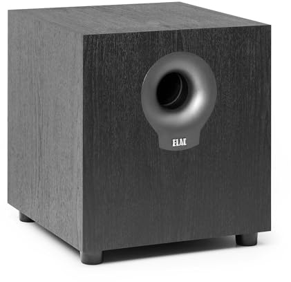 ELAC Debut 2.0 DS10.2 200 Watt Powered Subwoofer - Black