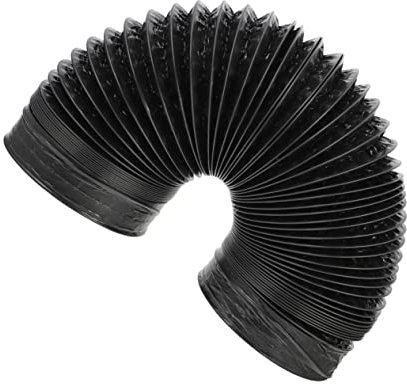 IMIKEYA Conduit Dair En Aluminium Tuyau De Ventilation Pliable En Aluminium Tuyau Dévacuation Dair De Cuisine Tuyau Noir De 2 M