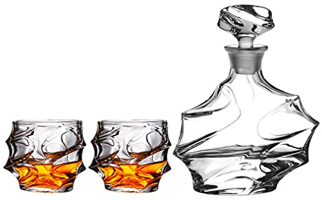 YOtat Whiskey Glasses Set Of 6 Clear Shot Glasses Bar Set Old Fashioned Drinking Glasses Gift Set Brandy Snifter Whisky Glass For Liquor Gin Tonic Cognac-7.7Oz (Set Of 2Cups)