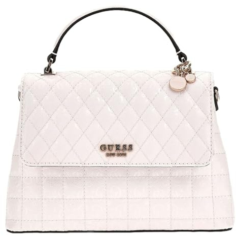 GUESS Umhängetasche Yarmilla Top Handle Flap Bag White weiß