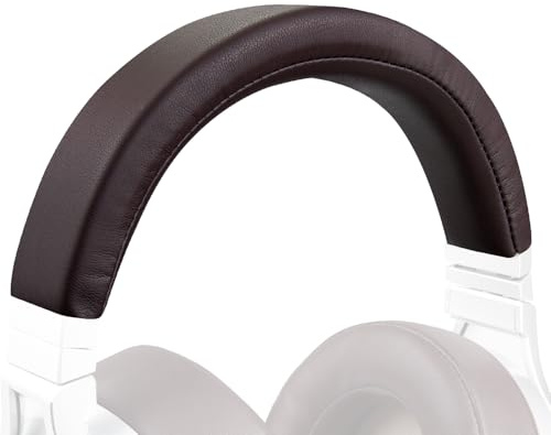 SOULWIT Proteinläder huvudbands pad för Corsair Virtuoso RGB Wireless XT SE Gaming Headset, Ersättning pannband Kuddar Repareringsdel-Mörk Kaffe