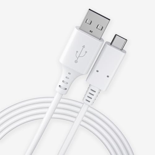 pluX USB C Power Cable 3M, Power Extension Cable USB C Charging Cord for Mi Wireless Outdoor Security Camera 1080p, Mi Camera 2K Magnetic Mount, USB A to USB C Charging Cord for Security Camera