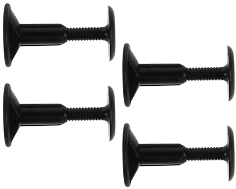 ULTECHNOVO Tappi per Leash da Surf a Sgancio Rapido 4 Pezzi Tappi per Montaggio Cordino Paddle Board in Plastica Nera Accessori per Tavole da Surf e Bodyboard Compatibili per Sport