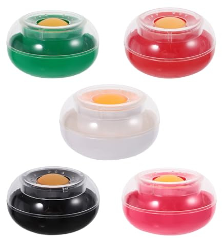 Healeved 5Pcs Finger Moistener Sponge Cylinder Set for Paper Counting, Finger Wetting Tool with Non-Slip Grip, Suitable for Bank Teller and Office Use
