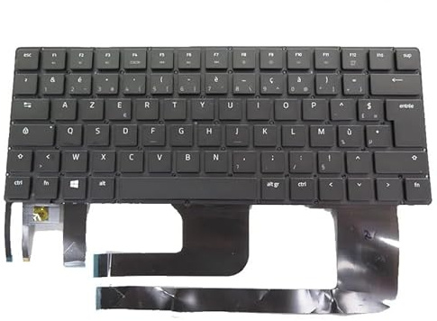 ZYXMGDP Laptop-Tastatur für Razer für Blade 12527648-00 12255325-00 12255324-00 12310758-00 US/FR/GR/UK/KR Schwarz ohne Rahmen mit Hintergrundbeleuchtung Ersatzteile(White English US)