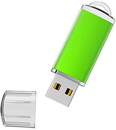 Vansuny Memory Stick 32GB USB Stick USB 2.0 Flash Drive Mini USB Drive for PC, Laptop, Printer, TV, Car (Green)