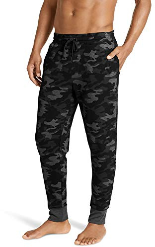 Jockey Active Basic Fleece Jogger Sweatpants Pantalon décontracté, Camouflage Noir, L Homme