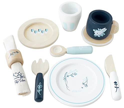 Le Toy Van – Wooden Cutlery Diner Set | 10 Piece Wooden Role Play Toy – Suitable For Age 2+