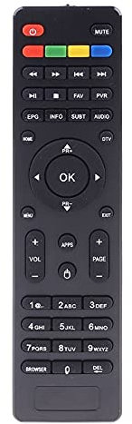 JINGERL Mecool Remote Control Contorller Replacement for K1 KI Plus KII Pro DVB-T2 DVB-S2 DVB Android TV Box Satellite Receiver (Color : Black)