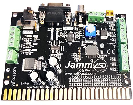 Digitalkey JammaASD - Carte d'interface PC vers Jamma - Contrôles audio vidéo pour les armoires Retrogame