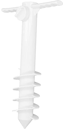 TOPINCN Ancre de Sable pour Parasol de Plage, Taille Unique pour Tous Les Parasols de Plage, avec Design à 5 Spirales, Support Sûr pour Les Vents Forts