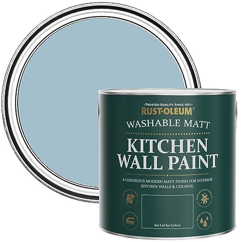 Rust-Oleum Blue Washable Kitchen Wall Paint in Matt Finish - Nan's Best China 2.5L