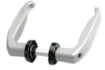 Bricolevante Maniglie in Alluminio per Infissi Disponibile in più Colori vendute in coppia (Grigia, 40-50mm.)