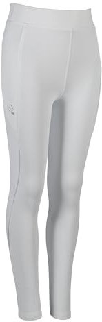 HKM Kinder Alice Silikon Vollbesatz Reitleggings, Weiß, 13/14 Jahre