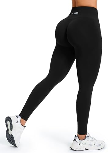 JOYSPELS Women's Seamless Bums Lift Leggings - Scrunch Bums Tummy Control Comfort High Waisted Gym Leggings for Women Running Sports Workout Yoga Pants