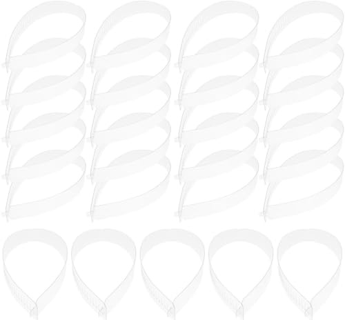 ROMISBABA Soportes de Plástico Transparentes Collar de Camisa, Tiras Ajustables de 47x3.5 Cm, Paquete de 60 Unidades para Adultos, Previenen Deformación y Mantienen Firme el Cuello