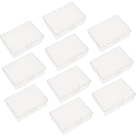 Ciieeo 10 Stück Visitenkartenetui Aus Kunststoff Zum Mitnehmen Visitenkartenhalter Aus Kunststoff Durchsichtige Organizer-Behälter Aus Business-Box Individuelle