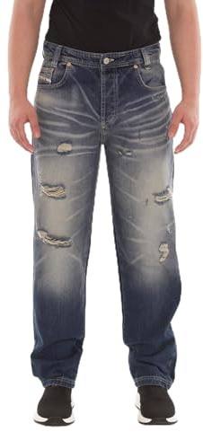 Picaldi® Zicco 472 Jeans | Loose & Relaxed Fit | Karottenschnitt Hose | Lässig & Locker Geschnitten (W36/L32, Passiac)