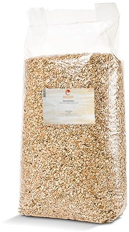 eivolution Buchenhack Einstreu 15 kg - Staubfrei & Natürlich - Optimale Feuchtigkeitsregulierung für Stall & Voliere - Auch für Räuchern geeignet