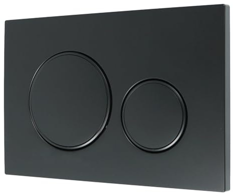 Für GEBERIT Betätigungsplatte Sigma20 für 2-Mengen-Spülung, Mattschwarz, Hinterlässt keine Fingerabdrücke und ist leicht zu reinigen