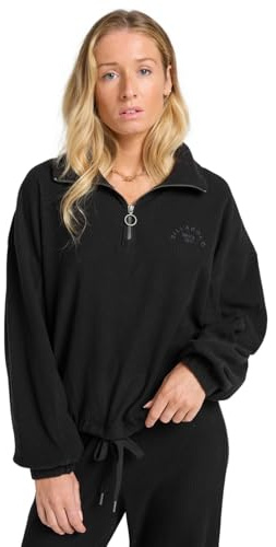 BILLABONG Top de Punto de Manga Corta Coffee Time Negro M