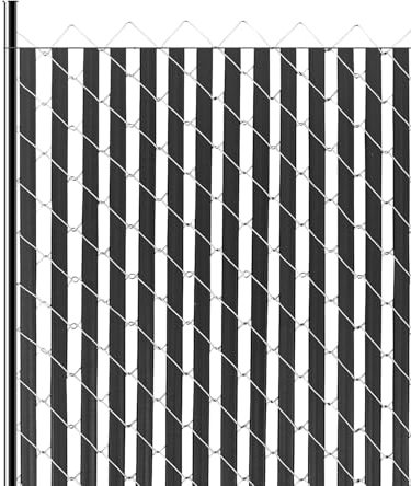 VEVOR Lattes de Confidentialité pour Clôture à Mailles, Double Paroi, Lattes Verticales Adaptées aux Clôtures Mailles Losangées 1,8 m Haut, Verrou Inférieur, Haute Densité, pour Jardin, Ferme, Terrain