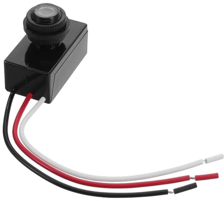 POPETPOP Outdoor Light Control Sensor with Photoelectric Switch 12v-48v Dc Dusk to Dawn Outdoor Rated Switch for Garden and Street Lighting for Night Lighting